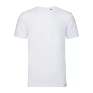 Image of Russell Mens Authentic Pure Organic T-Shirt (S) (White)