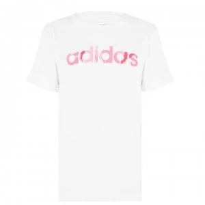 Image of adidas Camo Boyfriend T Shirt Ladies - White