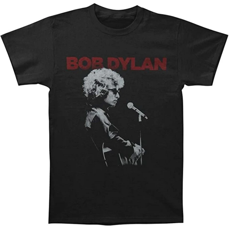 Image of Bob Dylan Mens Sound Check T-Shirt in Black Size: XL Black Male XL
