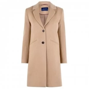 Image of Gant Gant Tailored Peacoat - Warm Khaki