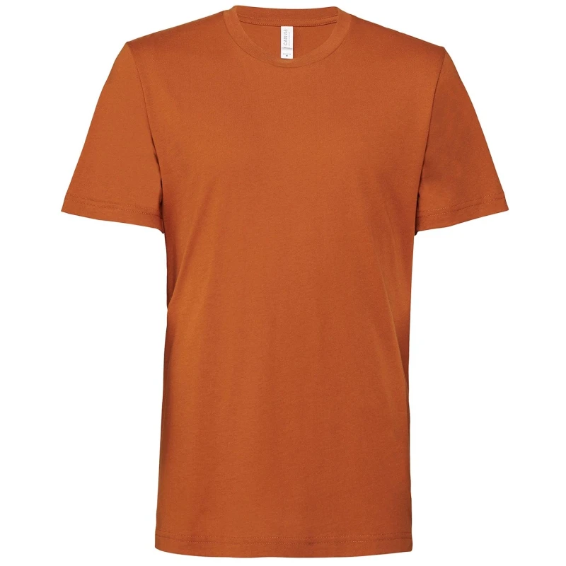 Image of Bella + Canvas Mens Jersey Crew Neck T-Shirt in Amber Size: XS Amber Male XS