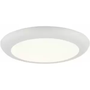 Image of Loops - Ultra Slim Recessed Ceiling Downlight - 18W Cool White LED - Matt White