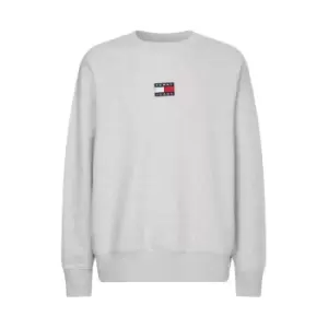 Image of Tommy Jeans Badge Crew Neck Sweatshirt - Grey