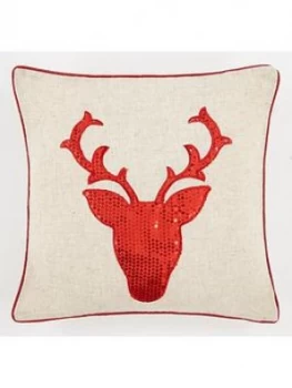 Image of Cascade Home Sequin Stag Cushion