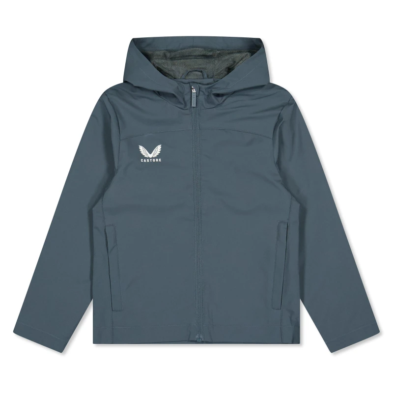 Image of Castore Castore Rain Jacket Dark Slate unisex 7-8 (S)