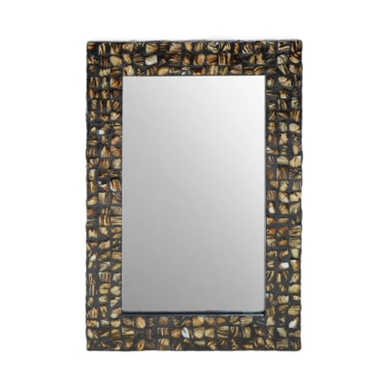 Image of Orsina Branna Wall Mirror, Natural, Natural, Wood, Glass