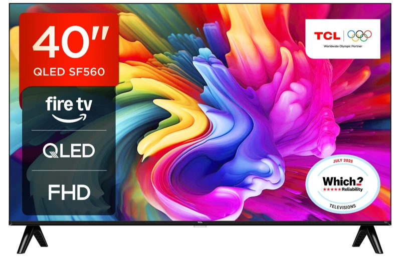Image of TCL SF560 40" Full HD QLED Smart Fire Freely TV [2025] - 40SF560-UK