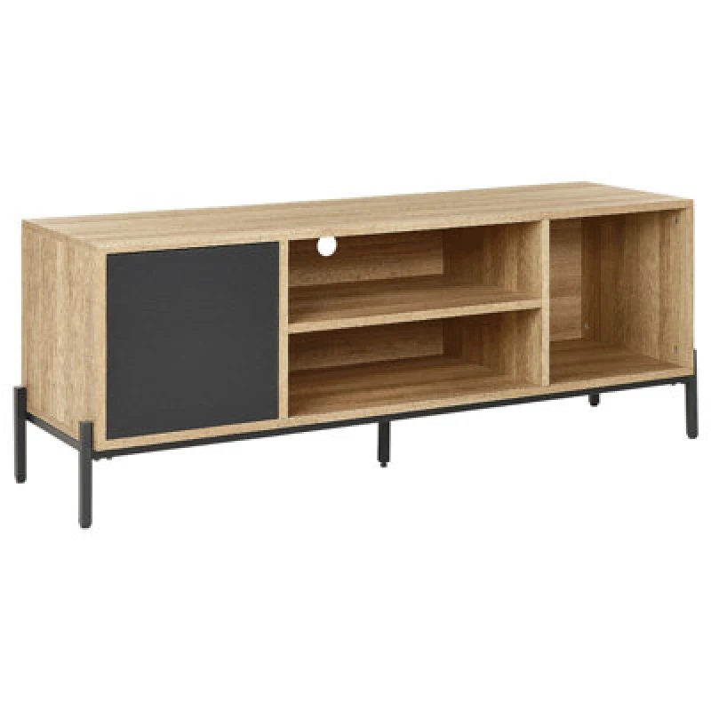 Image of Beliani TV Stand Moines Brown/ Black