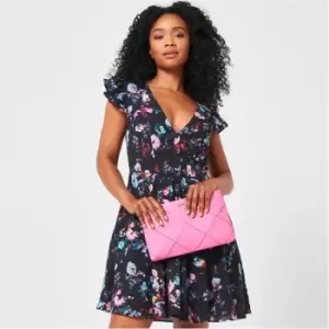 Image of Biba Frill Button Dress - Multi