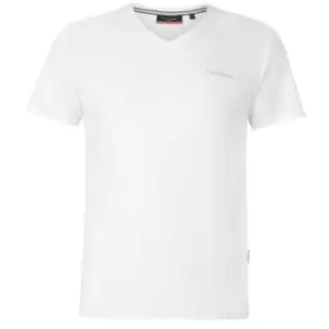 Image of Reebok V Neck T Shirt Mens - White