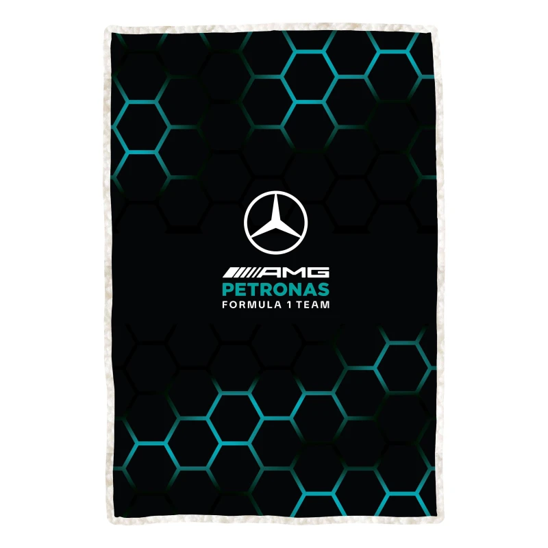 Image of Mercedes Amg Petronas Jets Sherpa Fleece Blanket
