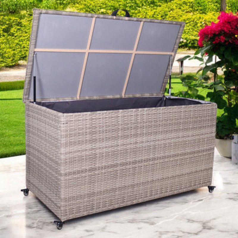 Image of Royalcraft Natural Weave Kd Cushion Storage Box 510L