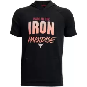 Image of Under Armour Iron Paradise Hooded T-Shirt - Black
