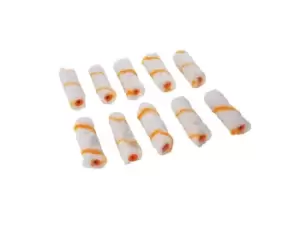 Image of Silverline 797959 100mm Mini Roller Sleeves 10pk Emulsion