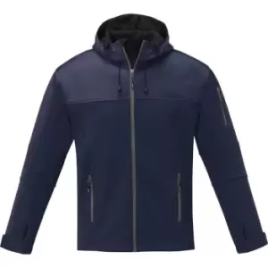 Image of Elevate Mens Match Soft Shell Jacket (M) (Navy)