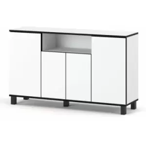 Image of Best4D Cabinet Storage Dresser 140x80x35cm with White Mat Front - Body Colour White Mat
