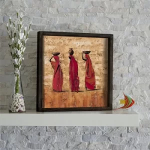 Image of KZM420 Multicolor Decorative Framed MDF Painting