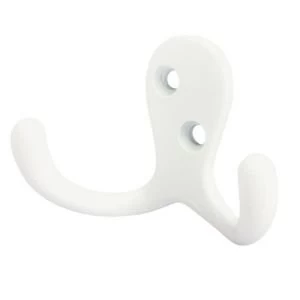 Image of BQ White Zinc Alloy Hat Coat Hook