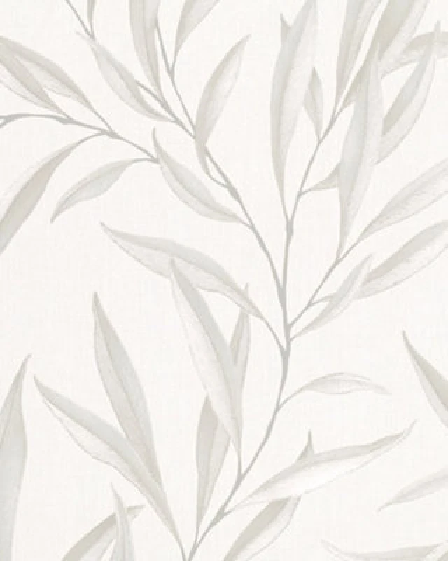 Image of Galerie The New Design Book Beige Large Leaf Trail Embossed Wallpaper