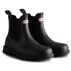 Image of Hunter Mens Commando Chelsea Boots Black 10
