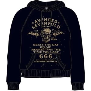 Image of Avenged Sevenfold - Seize the Day Unisex Large Pullover Hoodie - Black