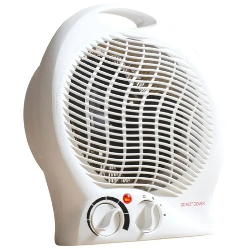 Image of Daewoo HEA1338 Portable Hot & Cool Fan Heater - White 5024996961744