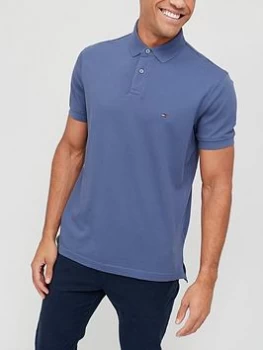 Image of Tommy Hilfiger 1985 Regular Fit Polo Shirt - Faded Indigo, Faded Indigo, Size S, Men