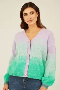 Image of Green Ombre Relaxed Cardigan