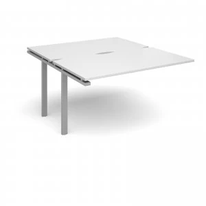 Image of Adapt II Add On Units Back to Back 1400mm x 1600mm - Silver Frame whi