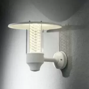 Image of Konstsmide Nova Outdoor Classic Lantern Matt White Wall Light, IP44