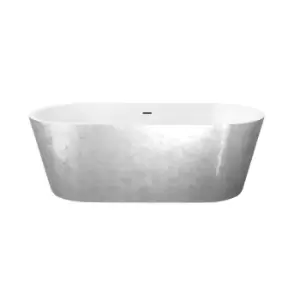Image of Elementa Blair Acrylic Freestanding Bath 1800 x 820 - Silver