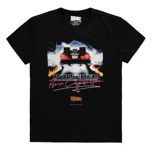 Image of Universal - Powered By Flux Capacitor Mens Medium T-Shirt - Black