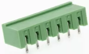 Image of Phoenix Contact, MSTBA 2.5/ 6-G-5.08, 6 Way, 1 Row, Right Angle PCB Header