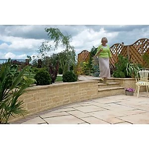 Image of Marshalls Drivesett Tegula Walling Cotswold 220 x 100 x 65mm Pack of 320