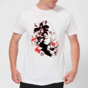 Image of Marvel Knights Daredevil Layered Faces Mens T-Shirt - White - 5XL