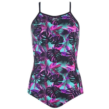 Image of Slazenger Cross Back Swimsuit Ladies - Black Print