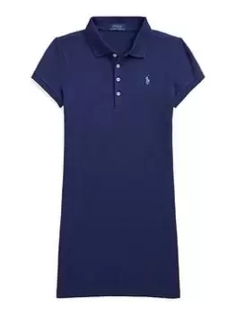 Image of Ralph Lauren Girls Polo Shirt Dress - Navy