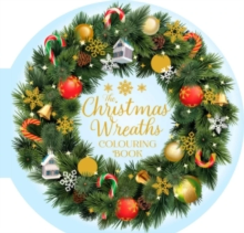 Image of The Christmas Wreaths Colouring Book : 45 Festive Artworks Hardback