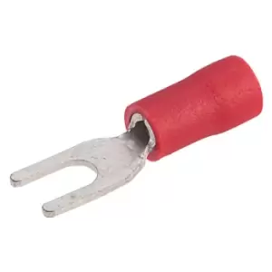 Image of TruConnect Red 3mm Fork Terminal Pack of 100