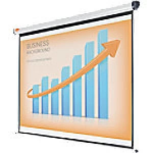 Image of Nobo Projector Screen Wall Mounted White 200 x 151.3 cm