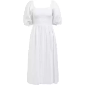 Image of Barbour Areca Midi Dress - White