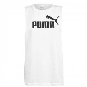 Image of Puma Essential Sleeveless T-Shirt Ladies - White/Black