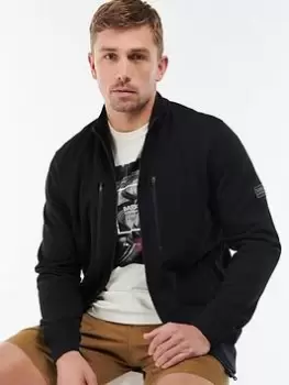 Image of Barbour International Engine Zip Thru Sweat, Black Size XL Men