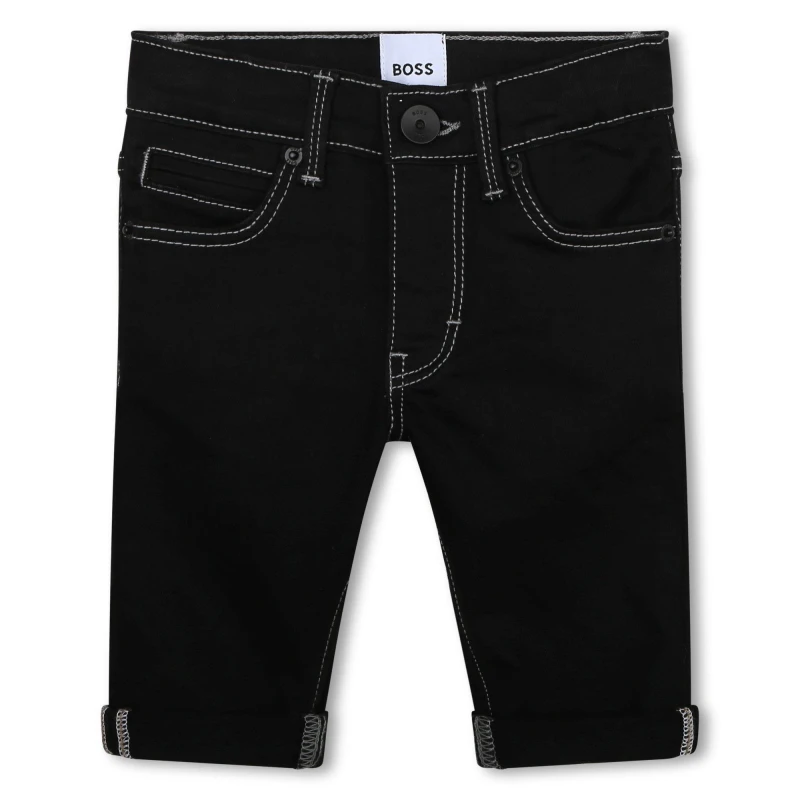 Image of Boss Logo Denim Slim Jeans Infants - Black 1 - 2 Years