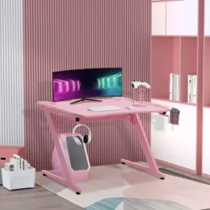 Image of Cassidy Z Frame Gaming Desk 122cm, Pink