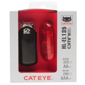 Image of Cateye HL EL135 Omni 3 Cycle Lights - Black