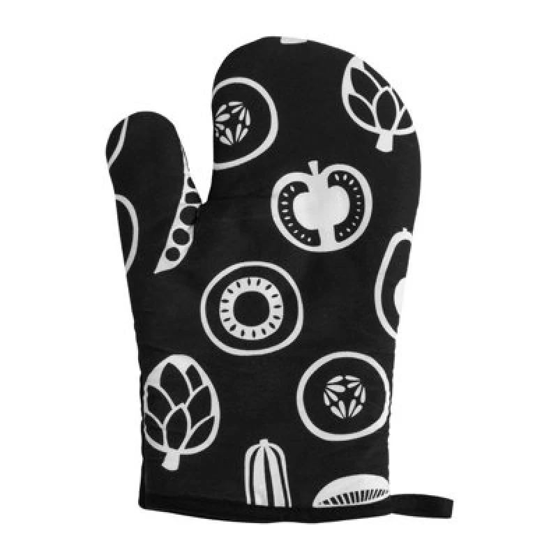 Image of Premier Housewares Besa Single Oven Glove Quilted and Heat Resistant Black