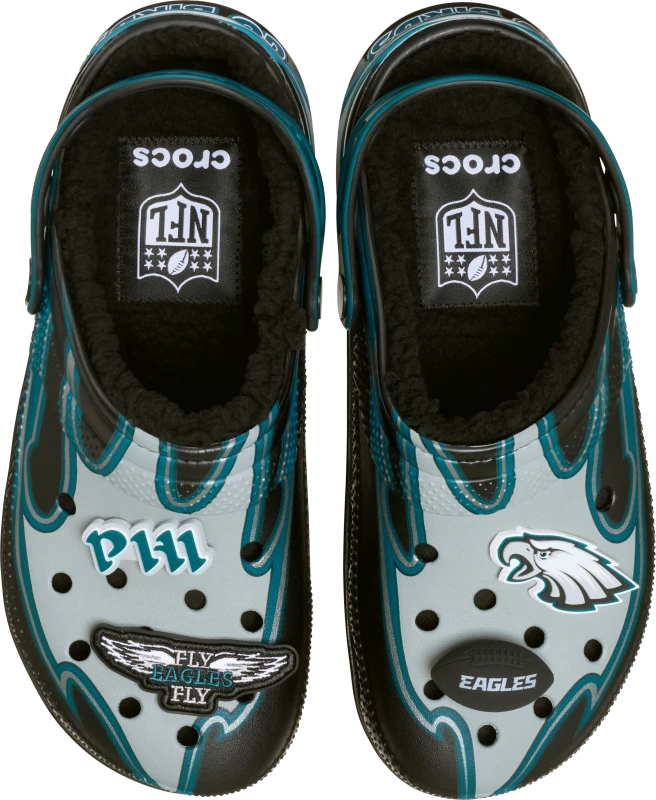 Image of Crocs Unisex NFL Philadelphia Eagles Classic Lined Clogs Multi M11