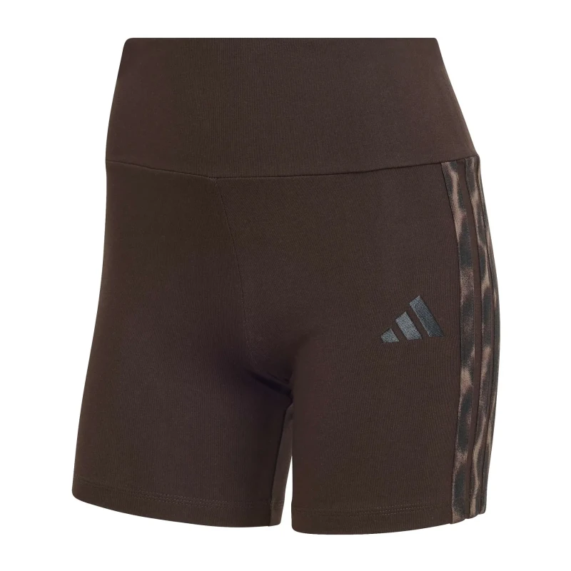 Image of Adidas Leopard print shorts For Her adidas Essentials Marron Female XS