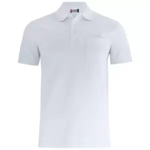 Image of Clique Unisex Adult Basic Polo Shirt (L) (White)